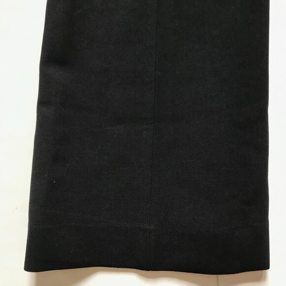 Carolina Herrera Diane High Rise Wide Leg Pants Womens 10 Black Virgin Wool - Picture 10 of 13